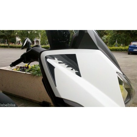 2 ADESIVI-STICKERS 3D gel PARASPIGOLI compatibili per X MAX 400 YAMAHA XMAX 2013-2016
